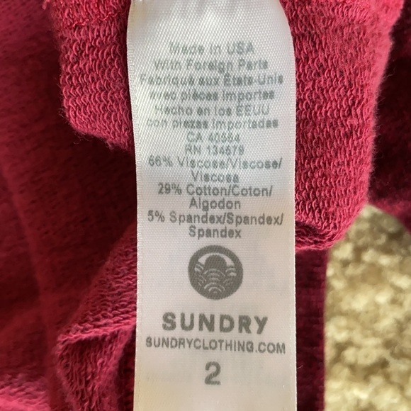 Sundry Color block Crew neck Sweater, Size 2 - Picture 7 of 8